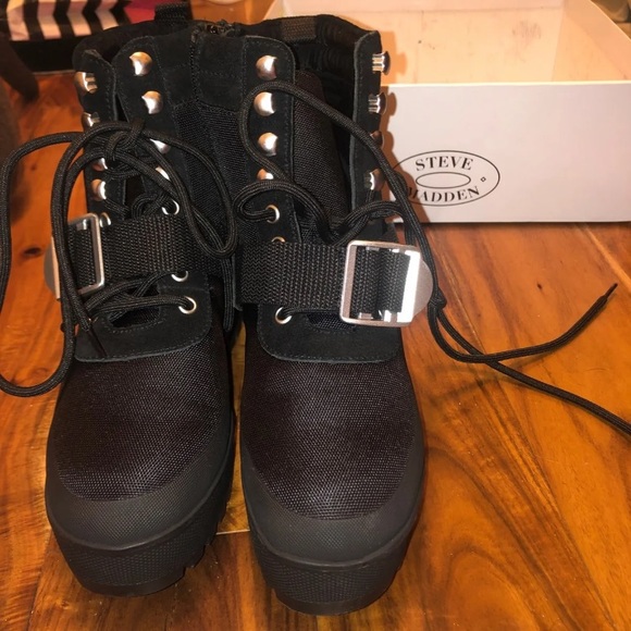 steve madden nayra platform combat boot